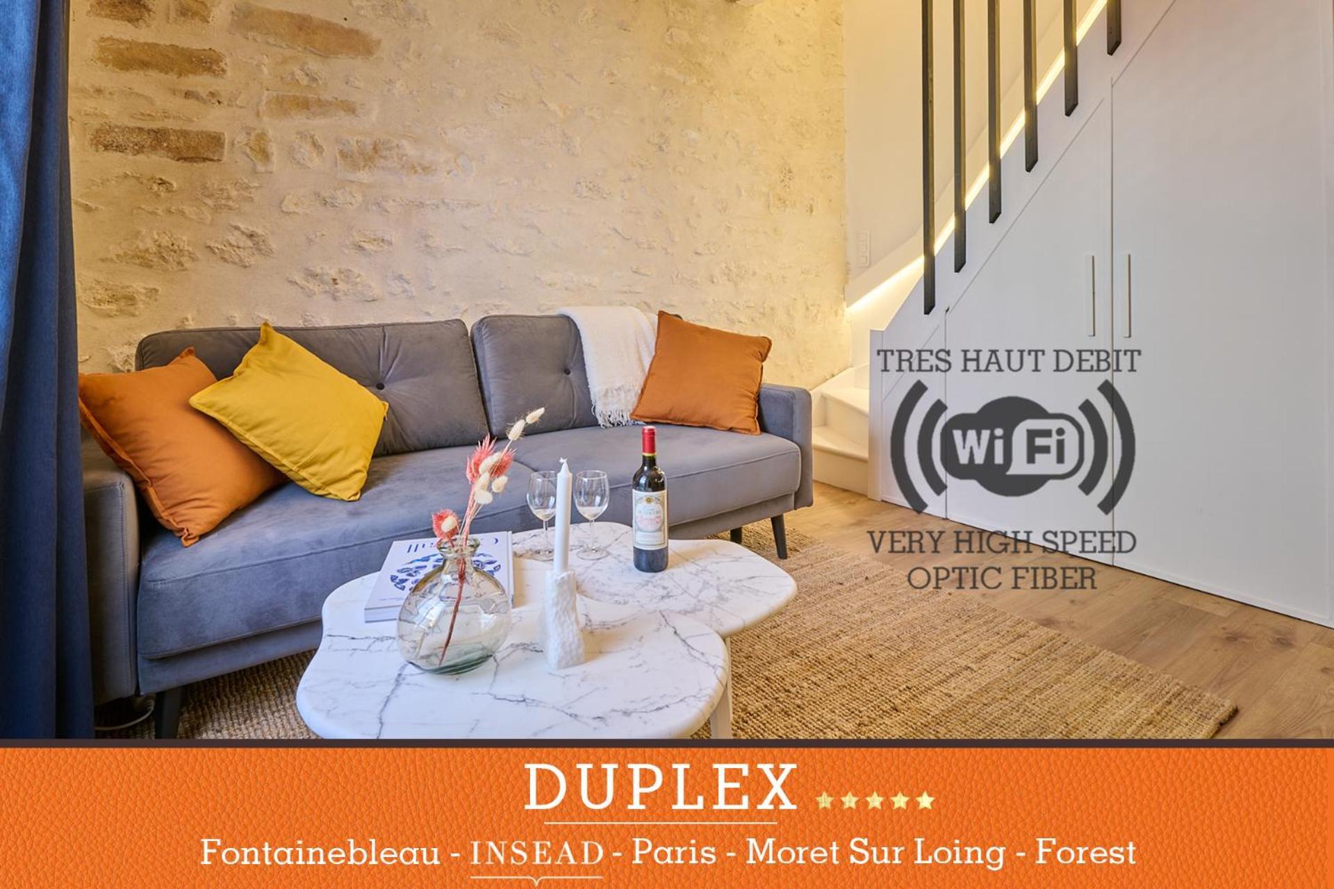 Veneux-les-SablonsDuplex standing 7min➤Fontainebleau-INSEAD⎮45min➤Paris公寓 外观 照片